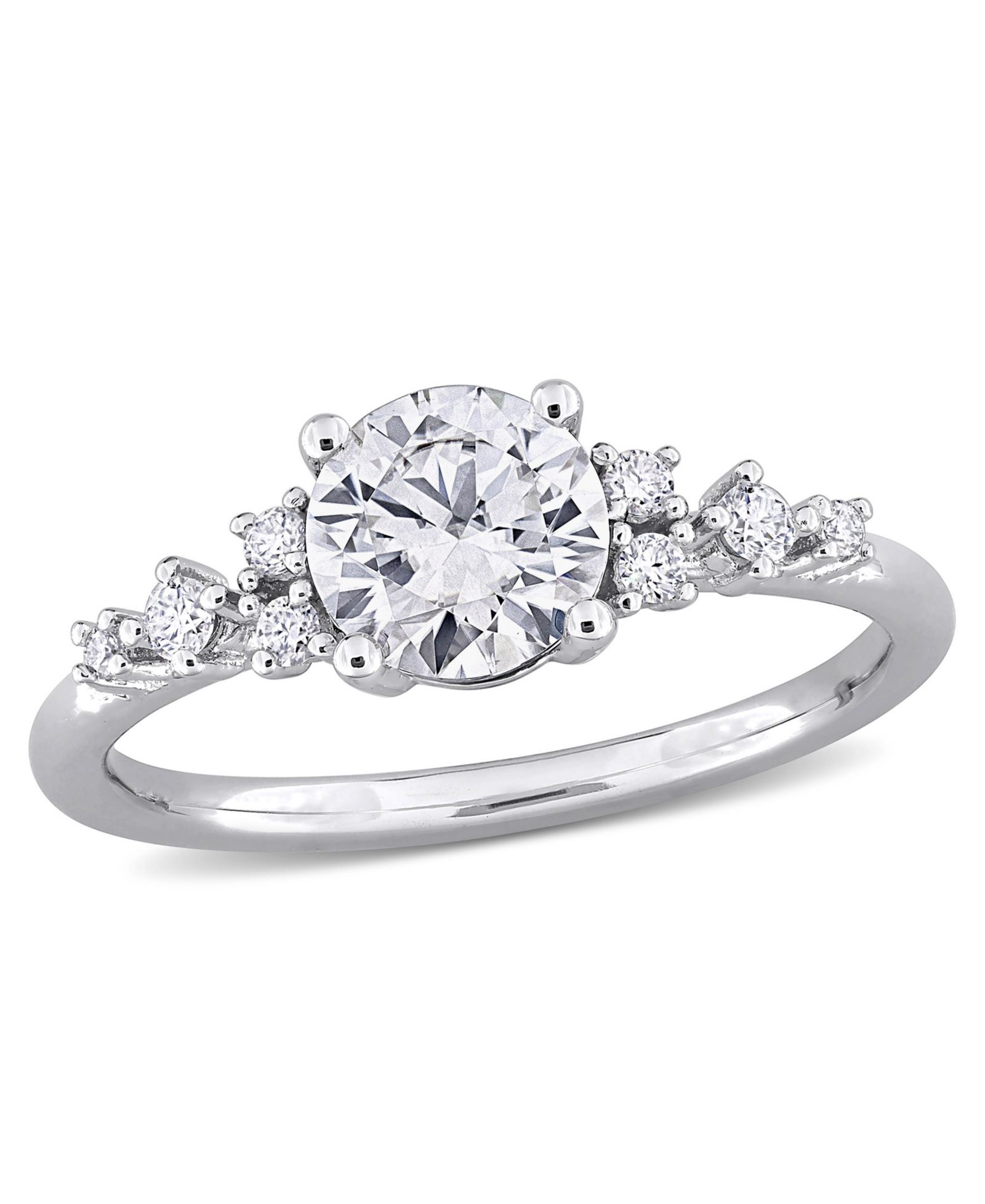 Macy's Moissanite (1 ct. t.w.) Ring in Sterling Silver