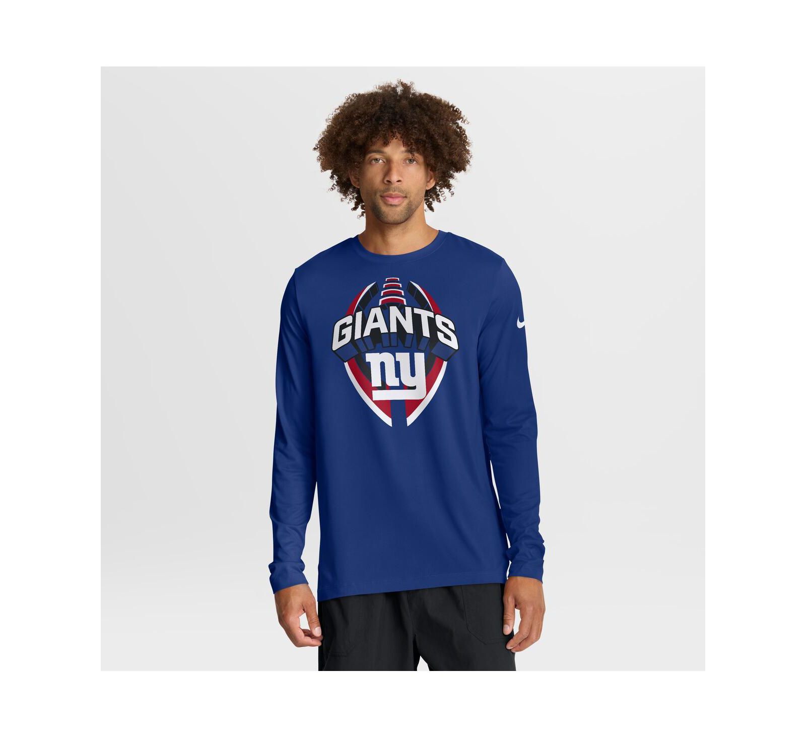 Мужская футболка Nike Royal New York Giants Primetime Legend Icon Performance Long Sleeve
