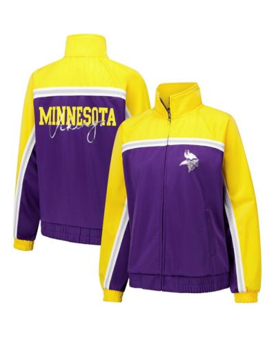 G-III 4Her by Carl Banks Женская ветровка G-III 4Her Purple Minnesota Vikings Post Game Full-Zip Track Jacket