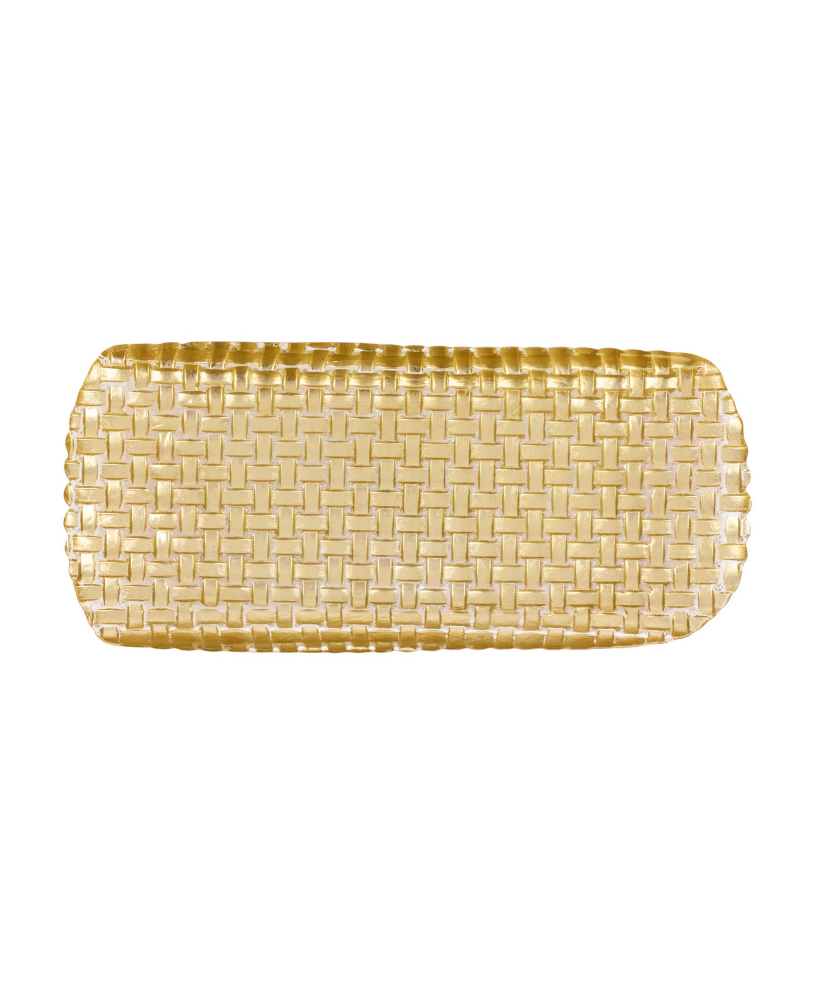 VIETRI Rufolo Basketweave Large Rectangular Tray