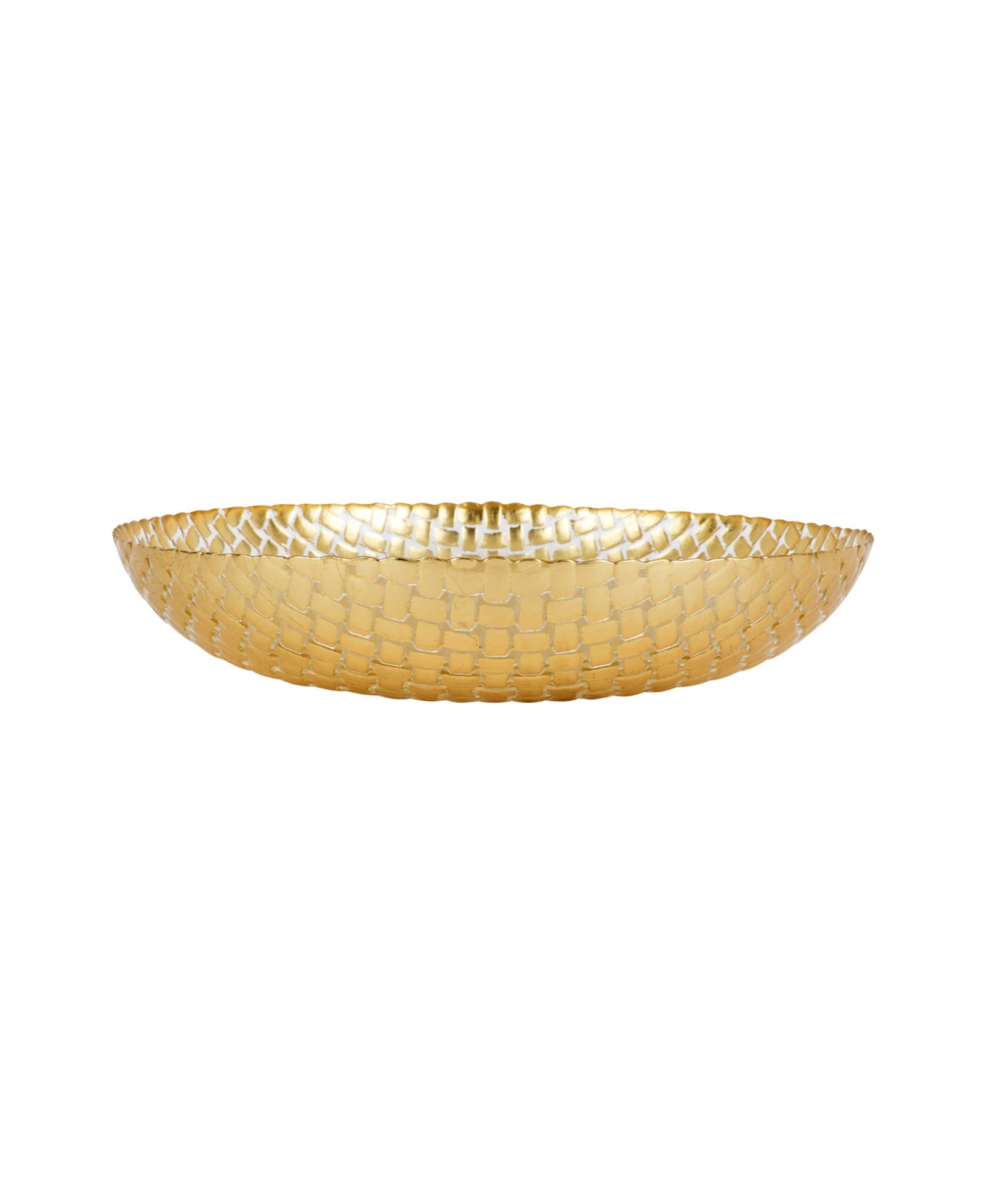 VIETRI Rufolo Basketweave Large Shallow Bowl