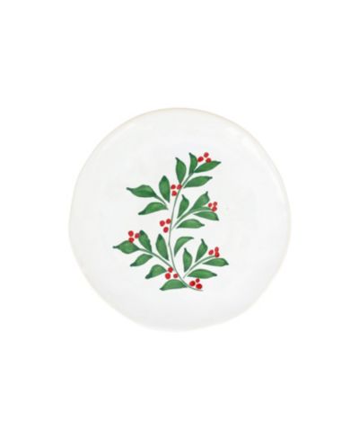 VIETRI Aria Holiday Cocktail Plate