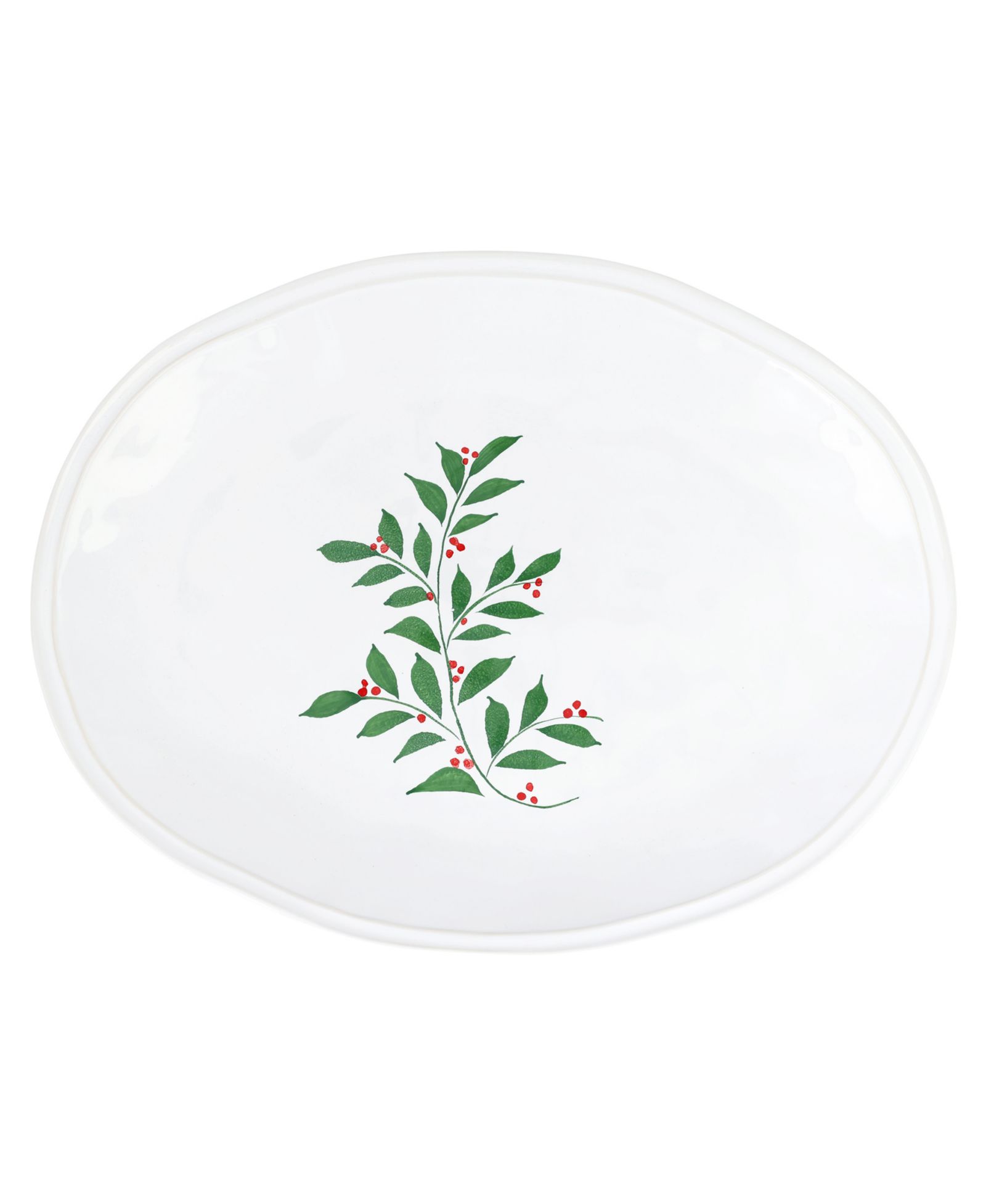 VIETRI Aria Holiday Oval Platter