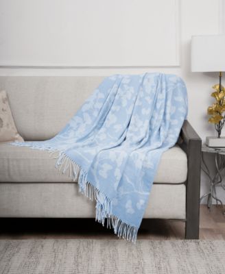 Michael Aram Butterfly Gingko Throw, 60" x 70"
