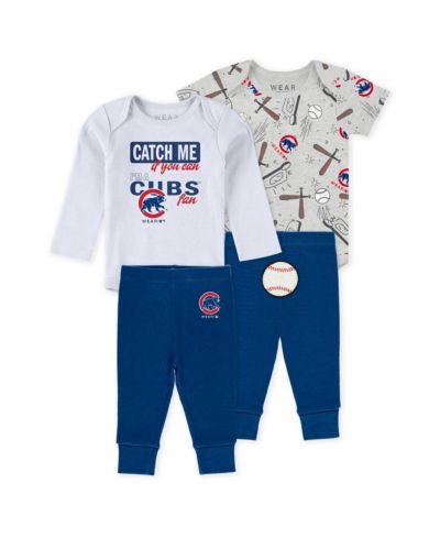 WEAR by Erin Andrews Детский набор из 3-х боди и брюк Chicago Cubs