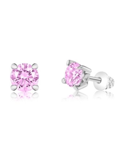 Chanteur/Girl/October Серьга-гвоздик Crystal White Gold Palladium Plating Screwstud