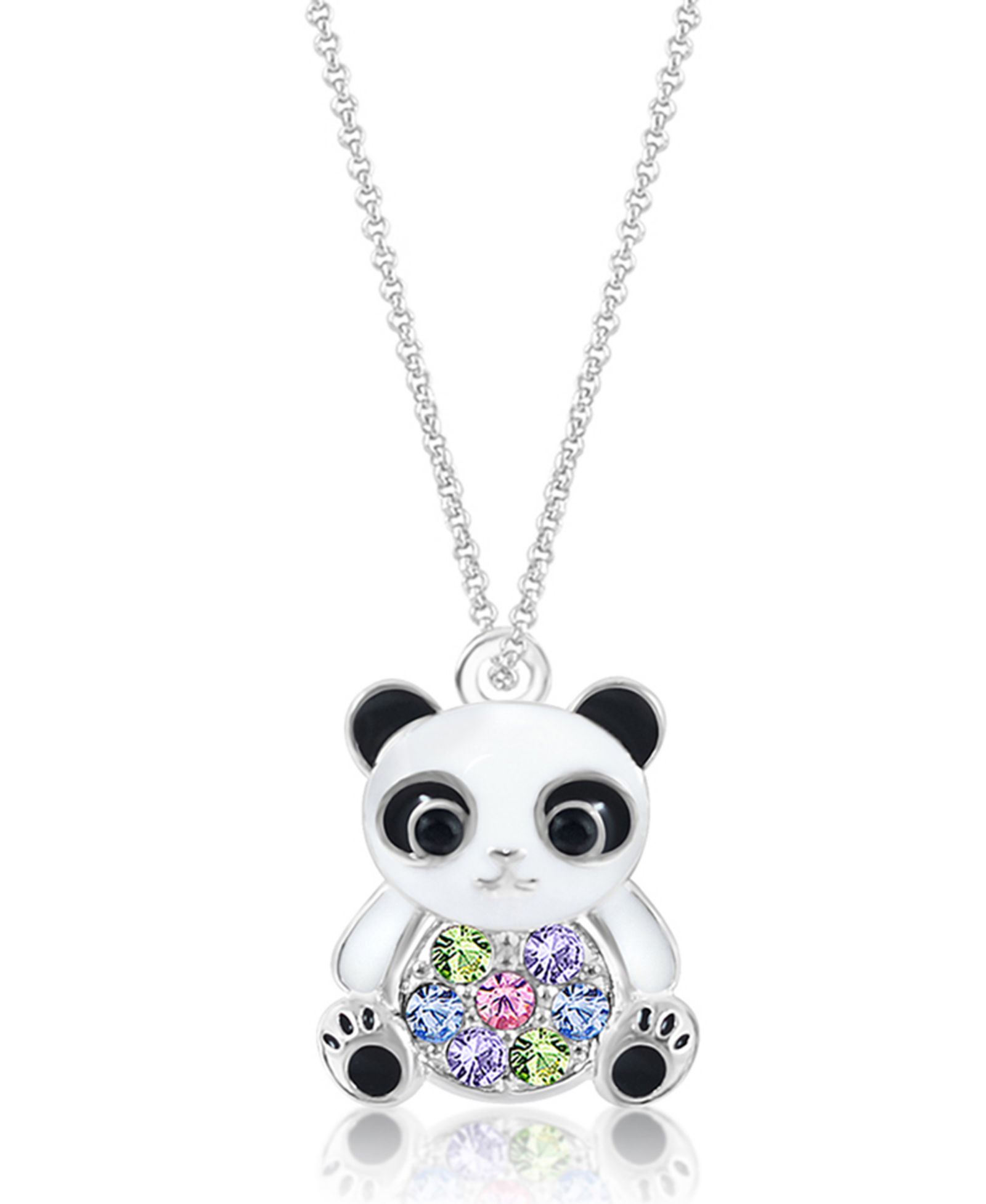 Ожерелье Chanteur Crystal White Gold Palladium Plating Multi-color