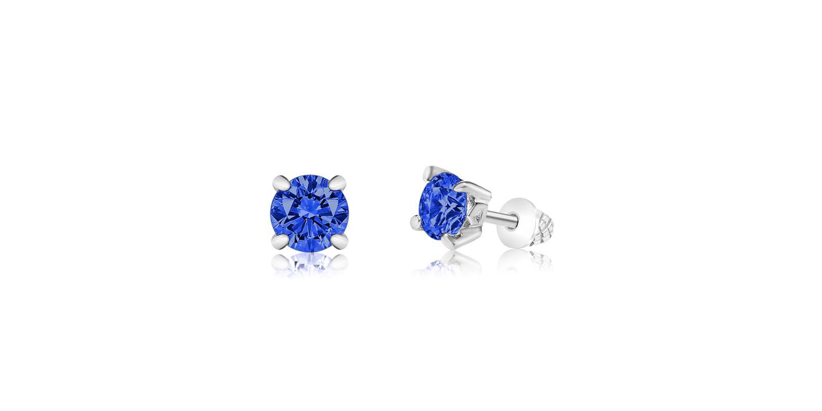 Chanteur серьги-гвоздики Crystal White Gold Palladium Plating