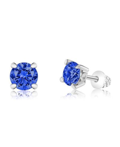 Chanteur серьги-гвоздики Crystal White Gold Palladium Plating