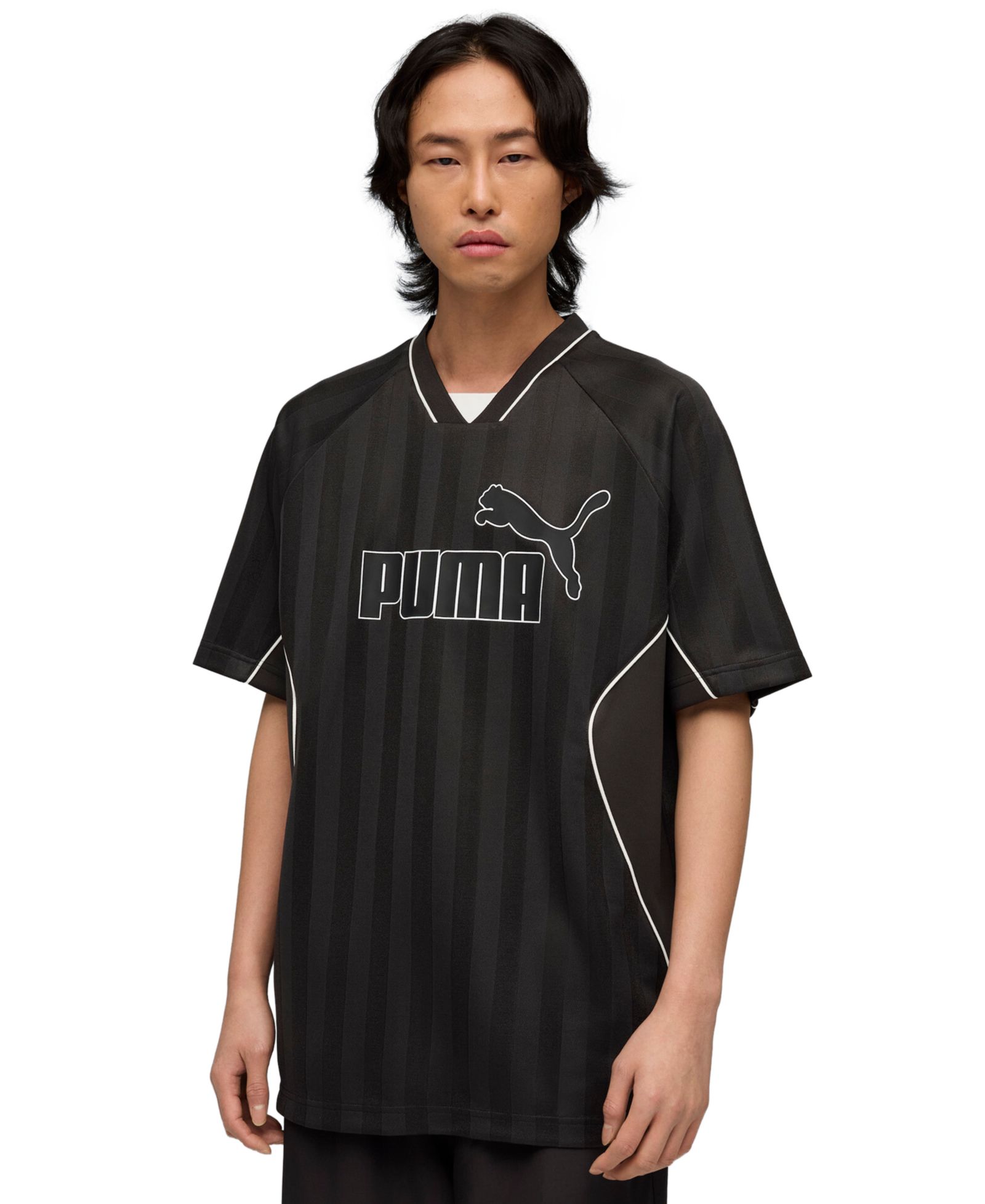 Puma Men's Sport Stripe V-Neck Jersey