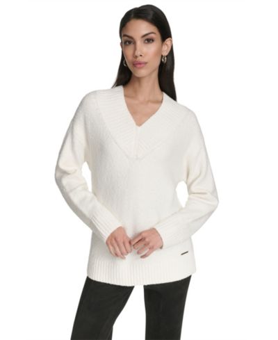 Женский свитер Halston Chunky Boucle Long Sleeve
