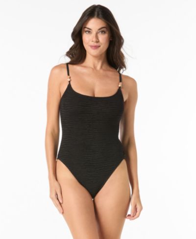 Женский слитный купальник Vince Camuto Scoop Neck Texture