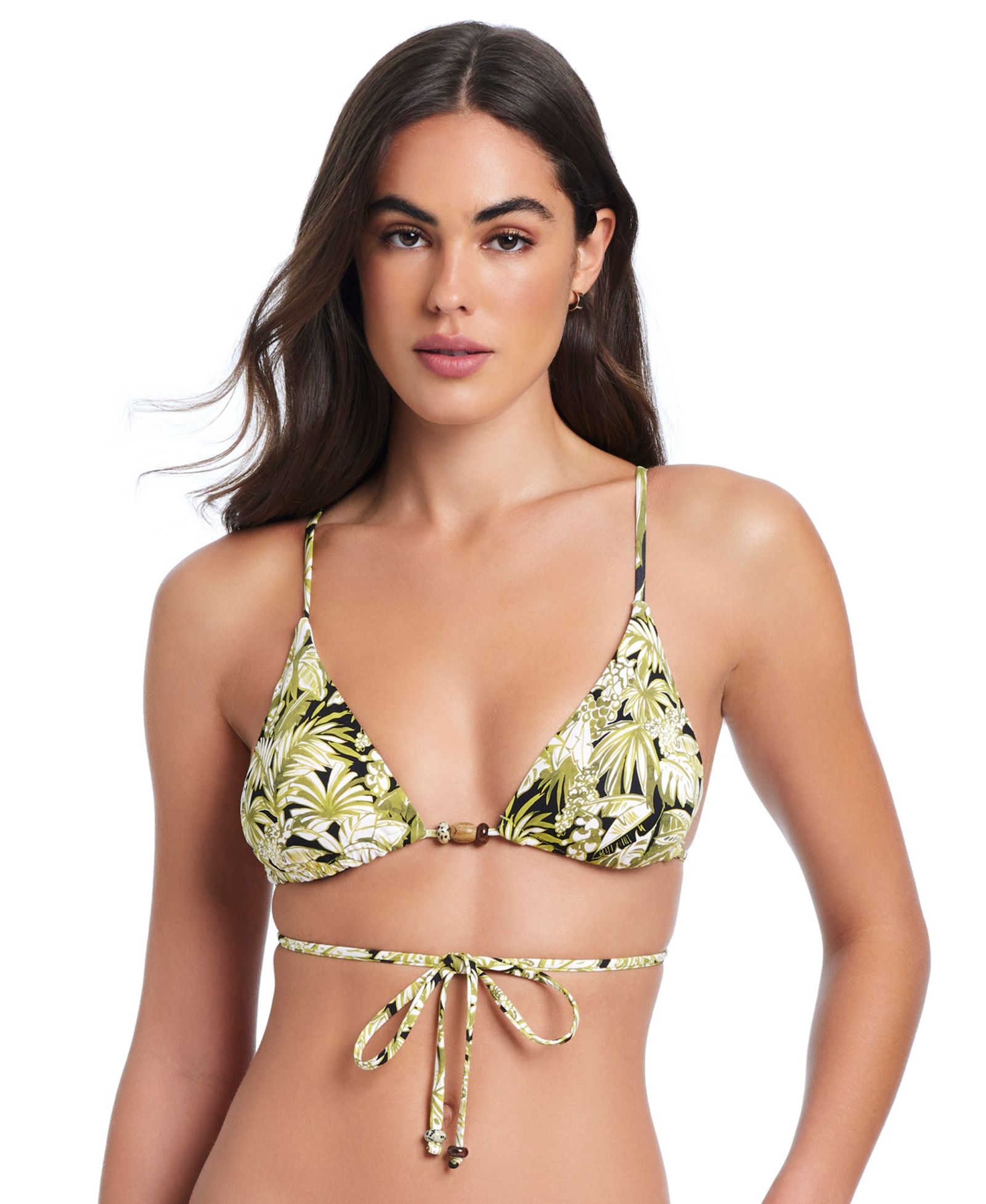 Red Carter Women's V-Neck Bikini Top