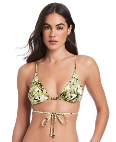 Red Carter Women's V-Neck Bikini Top