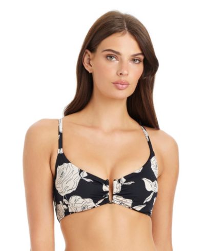 Sanctuary Women's Among Roses Tie Back Underwire Swim Bikini Top