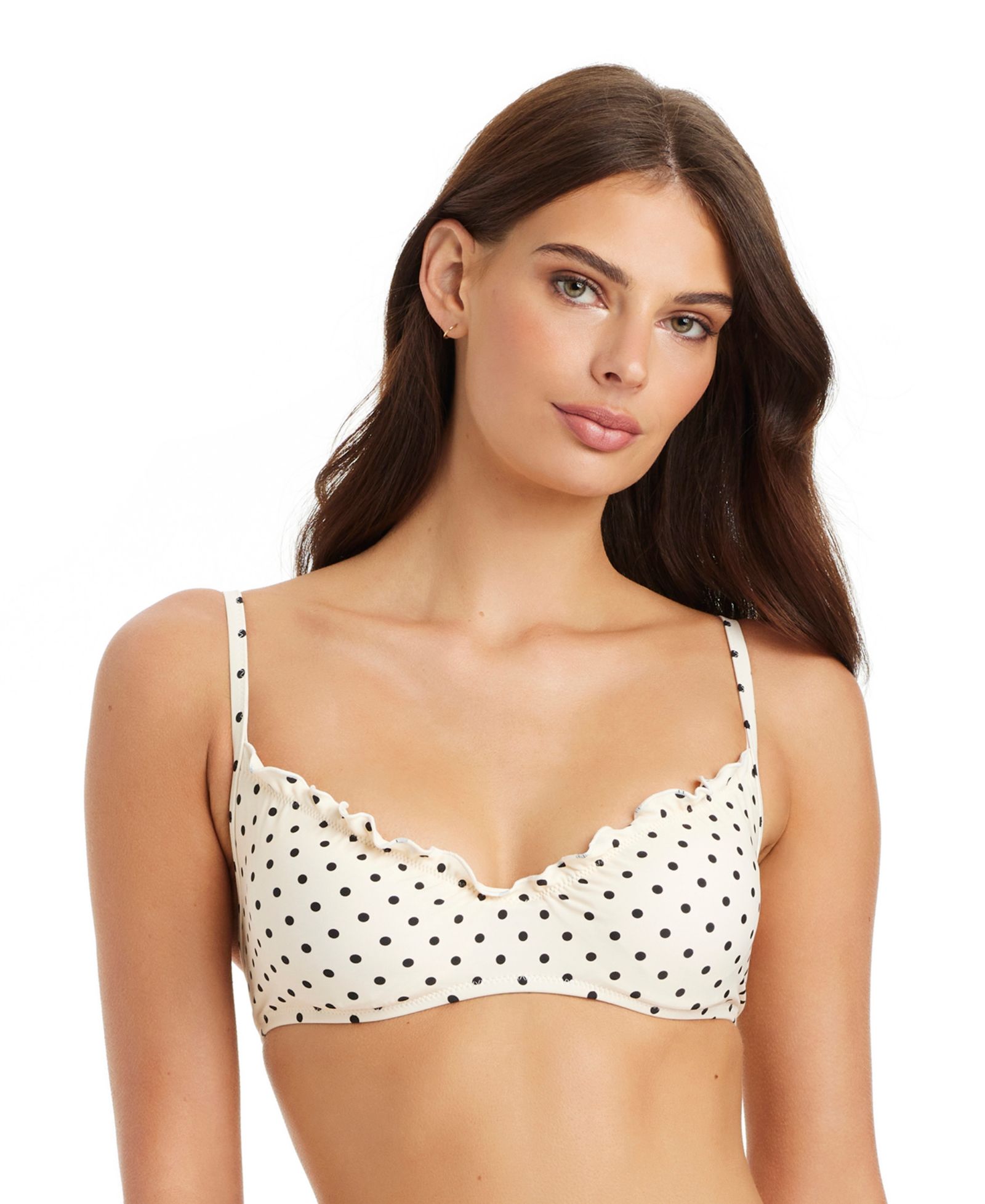 Sanctuary Women's Pretty in Provence Shirred Underwire Bikini Top