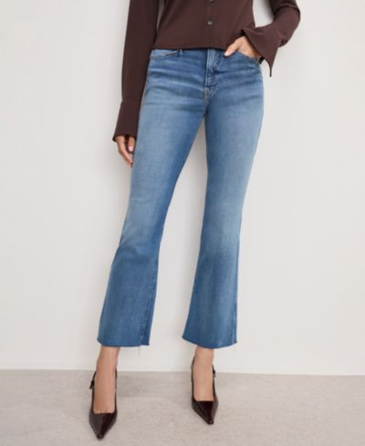 Женские джинсы Good American Mini Flare High-Rise, Regular и Plus