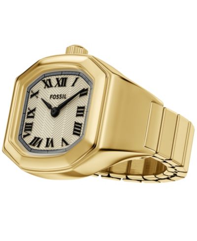 Fossil Женские часы-кольцо Harlow Gold-Tone Stainless Steel, 16mm