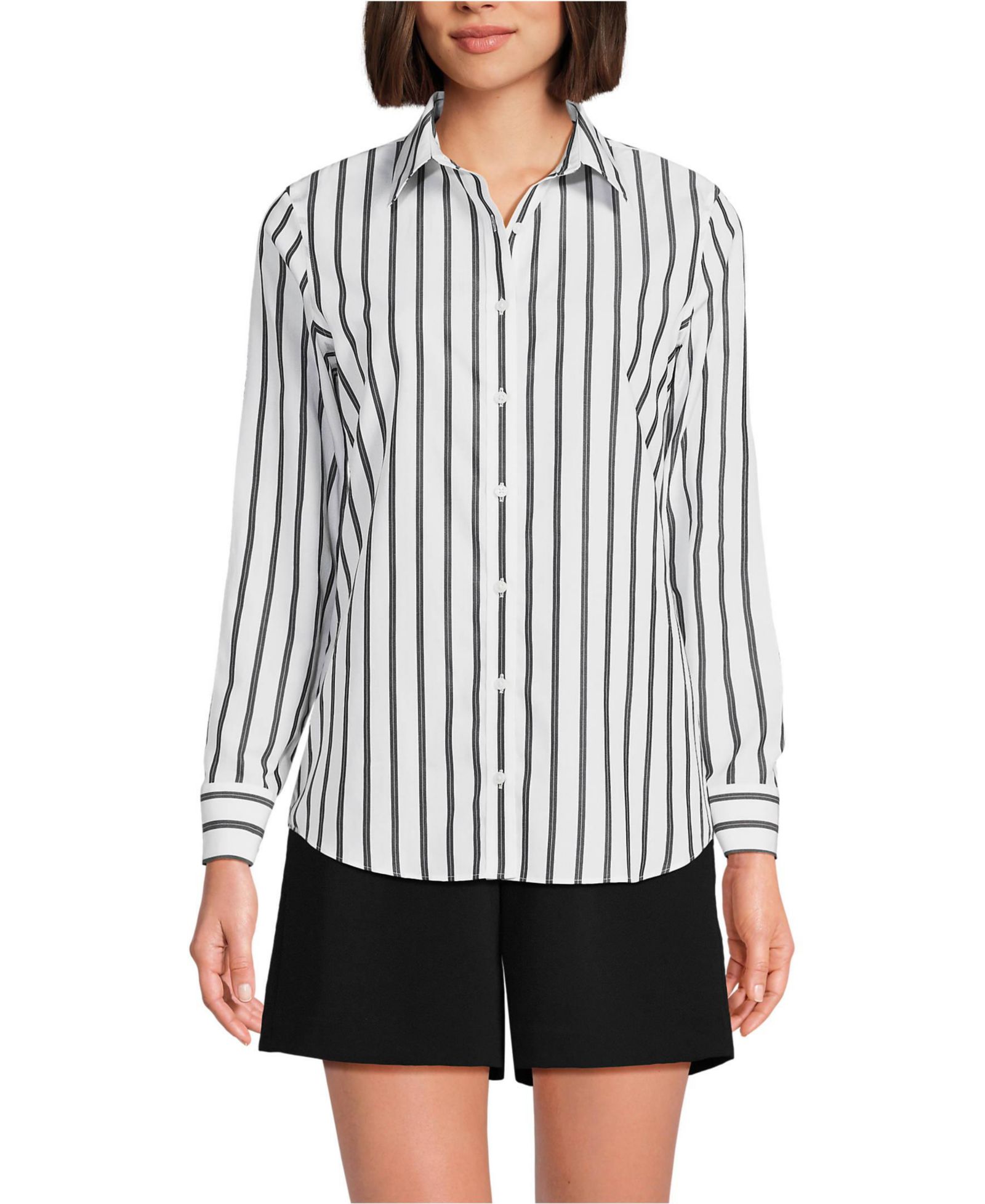 Рубашка Lands' End Women's No Iron Button Front