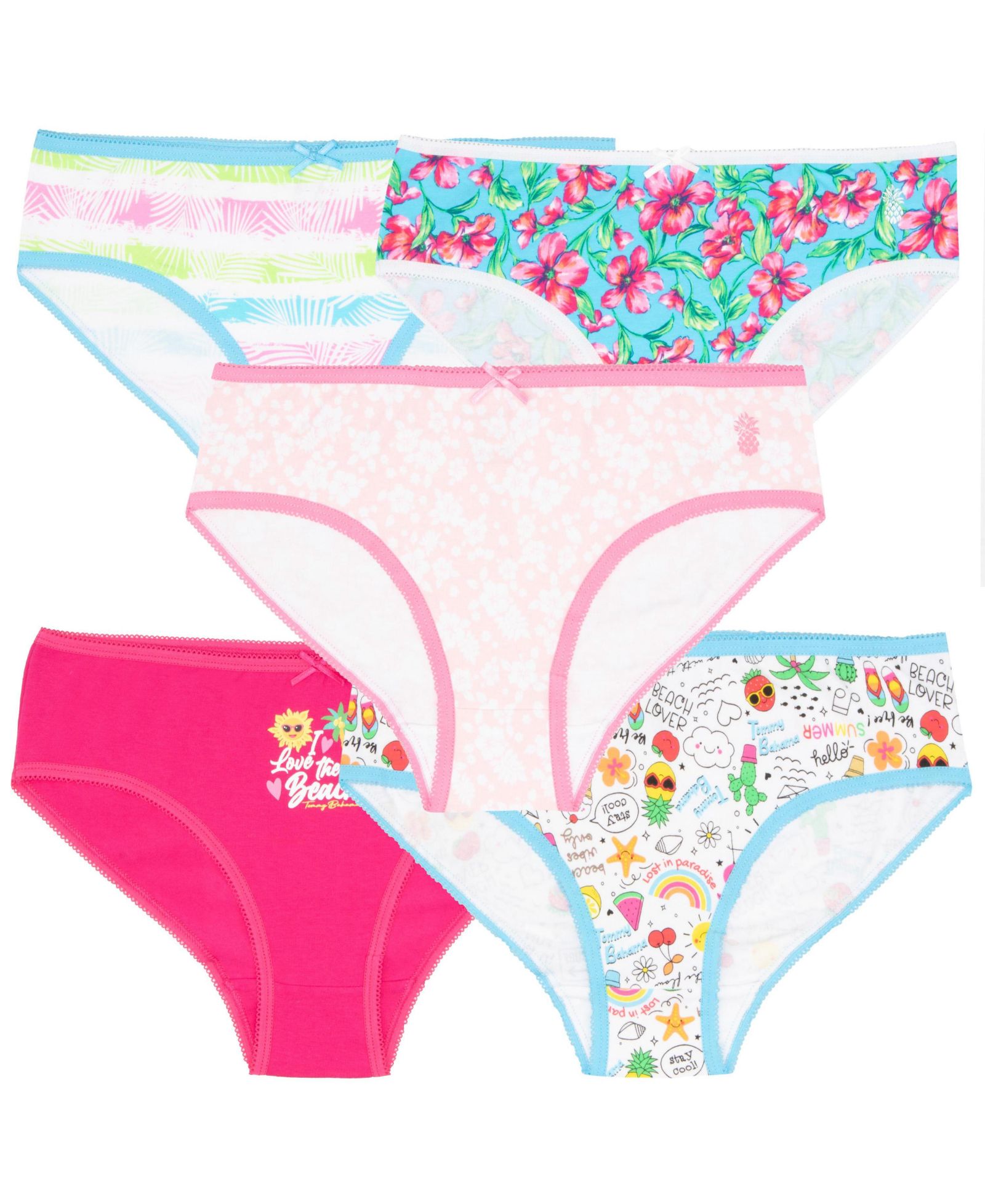 Нижнее белье Tommy Bahama Little Girls Cotton 5 Pack