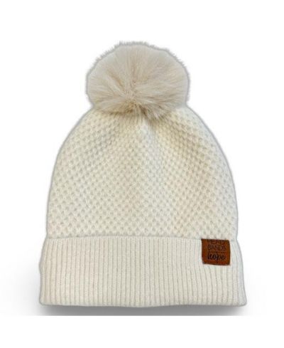 Women's Pom Pom Beanie - Tan