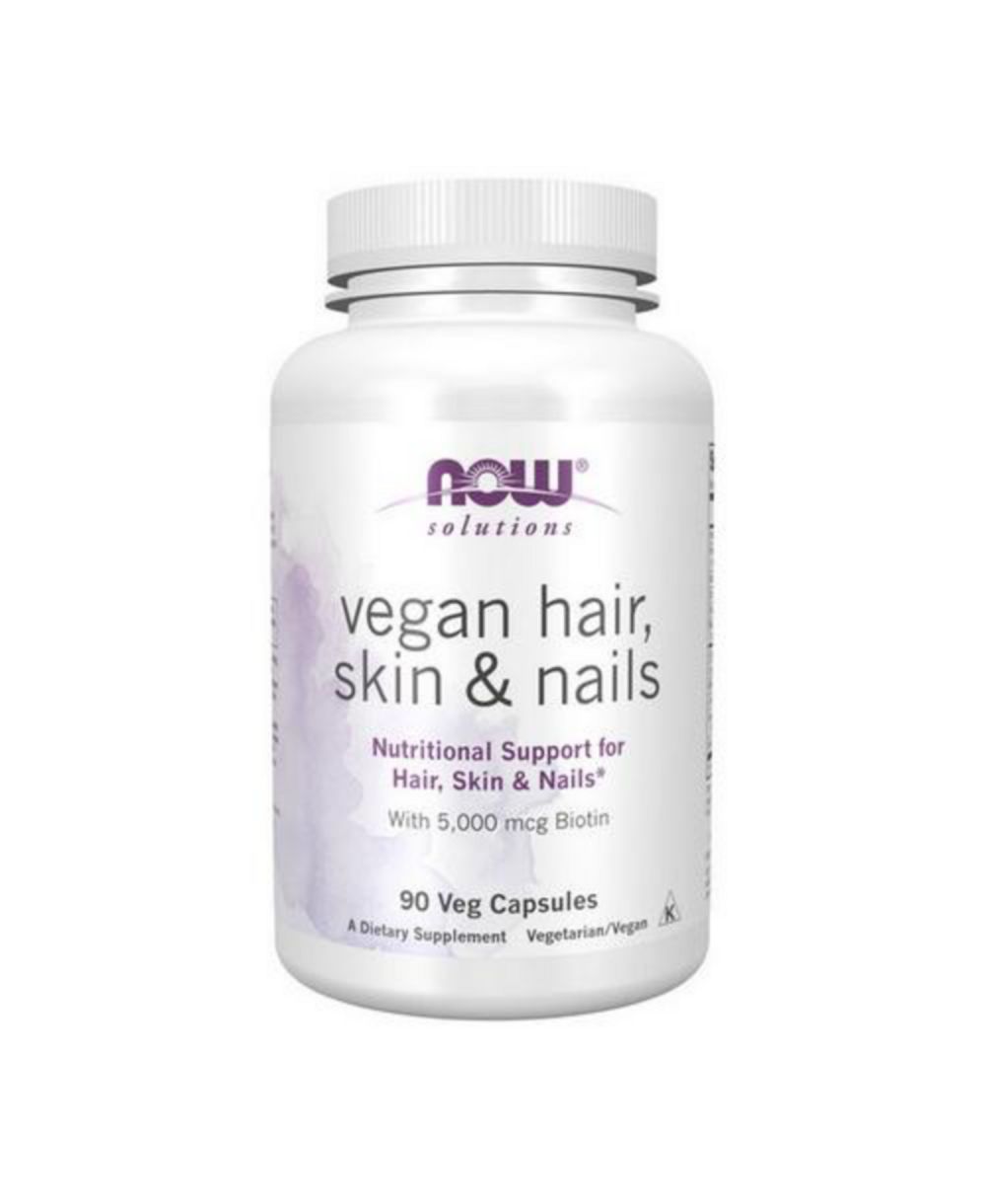 NOW Foods витамины для волос, кожи и ногтей, 5000 mcg, 90 капсул