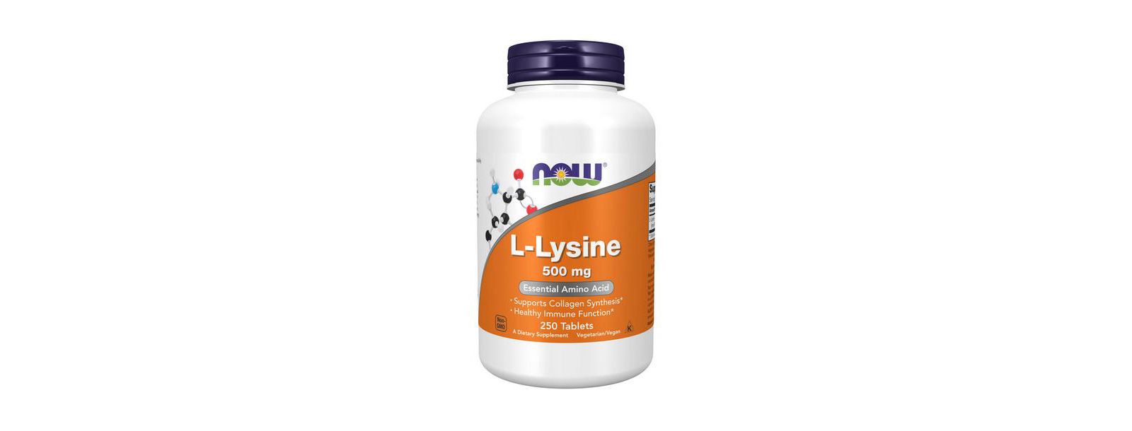 NOW Foods Lysine 500 mg, 250 таблеток