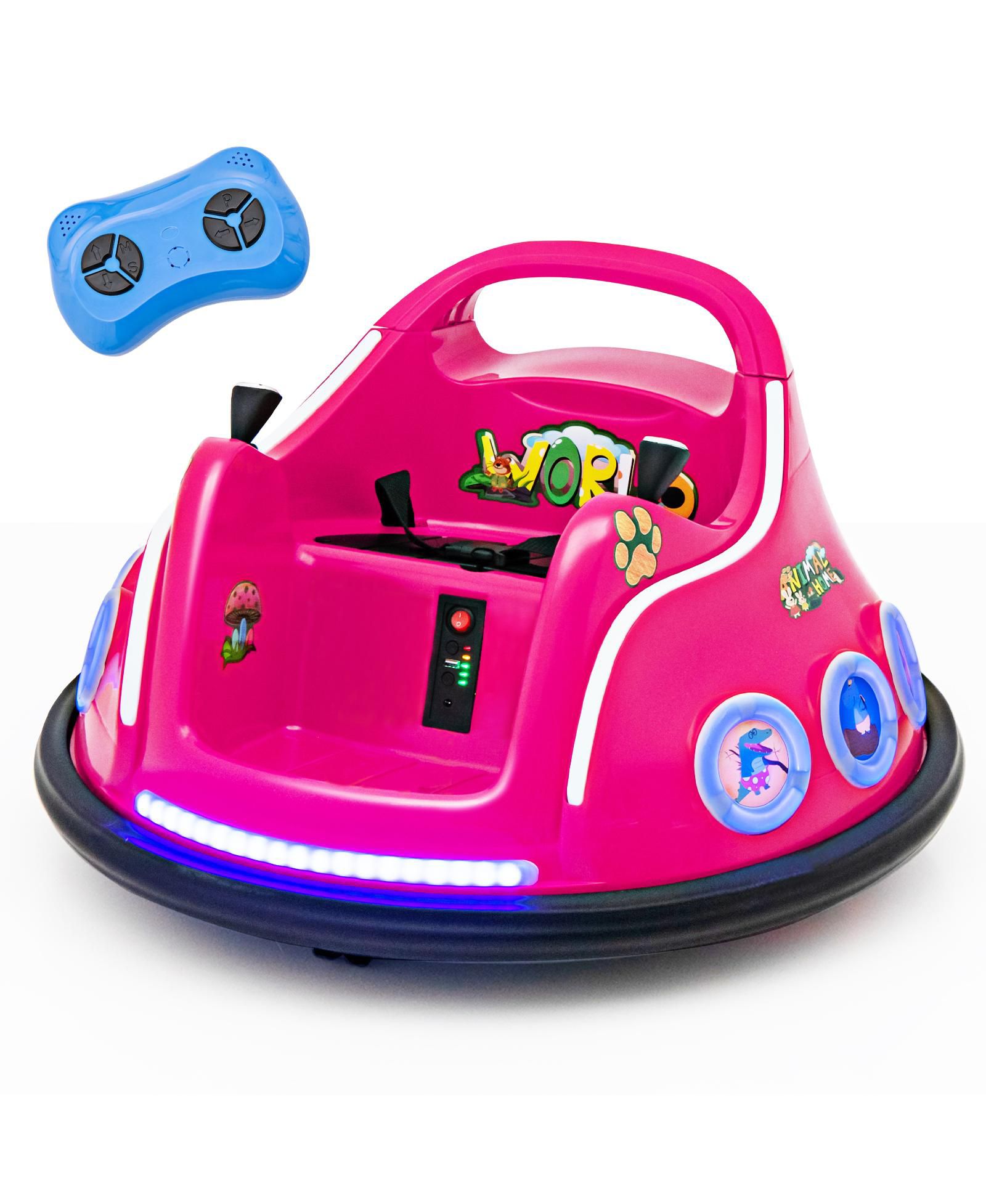 Электрическая детская машина 12V с пультом управления и мигающими LED-огнями