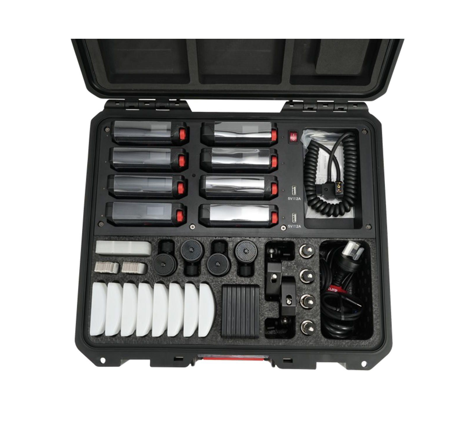 Aputure MC Pro RGBWW Weatherproof Mini LED 8-Light Panel Kit
