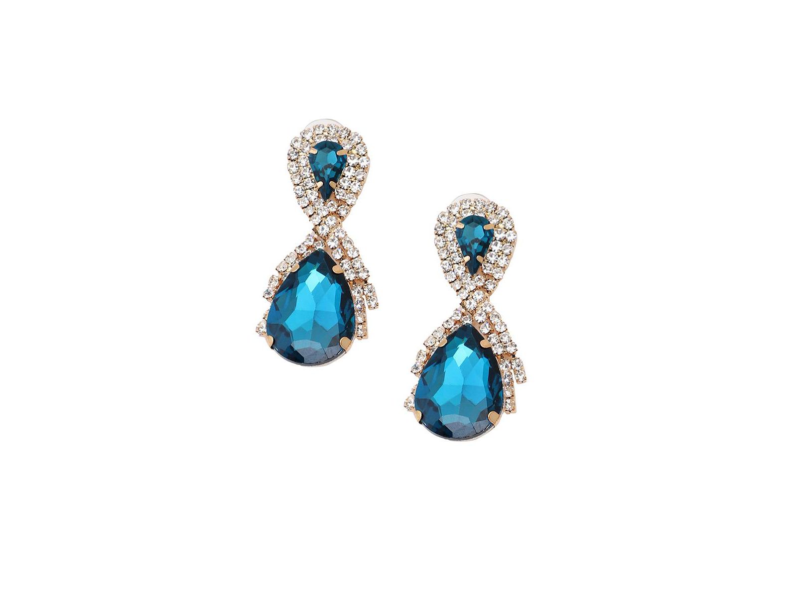 SOHI серьги Teardrop Stone Drop