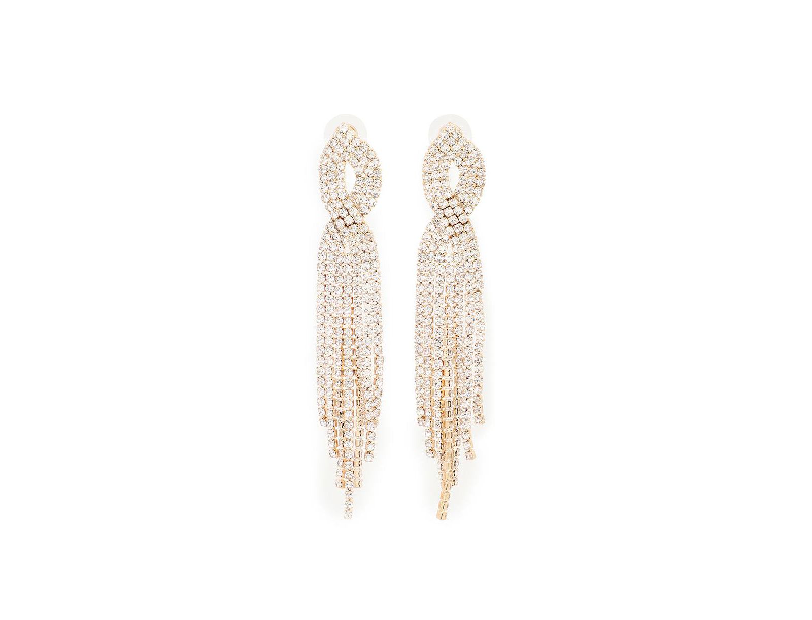 Серьги SOHI Women's Silver Bling Cluster Drop