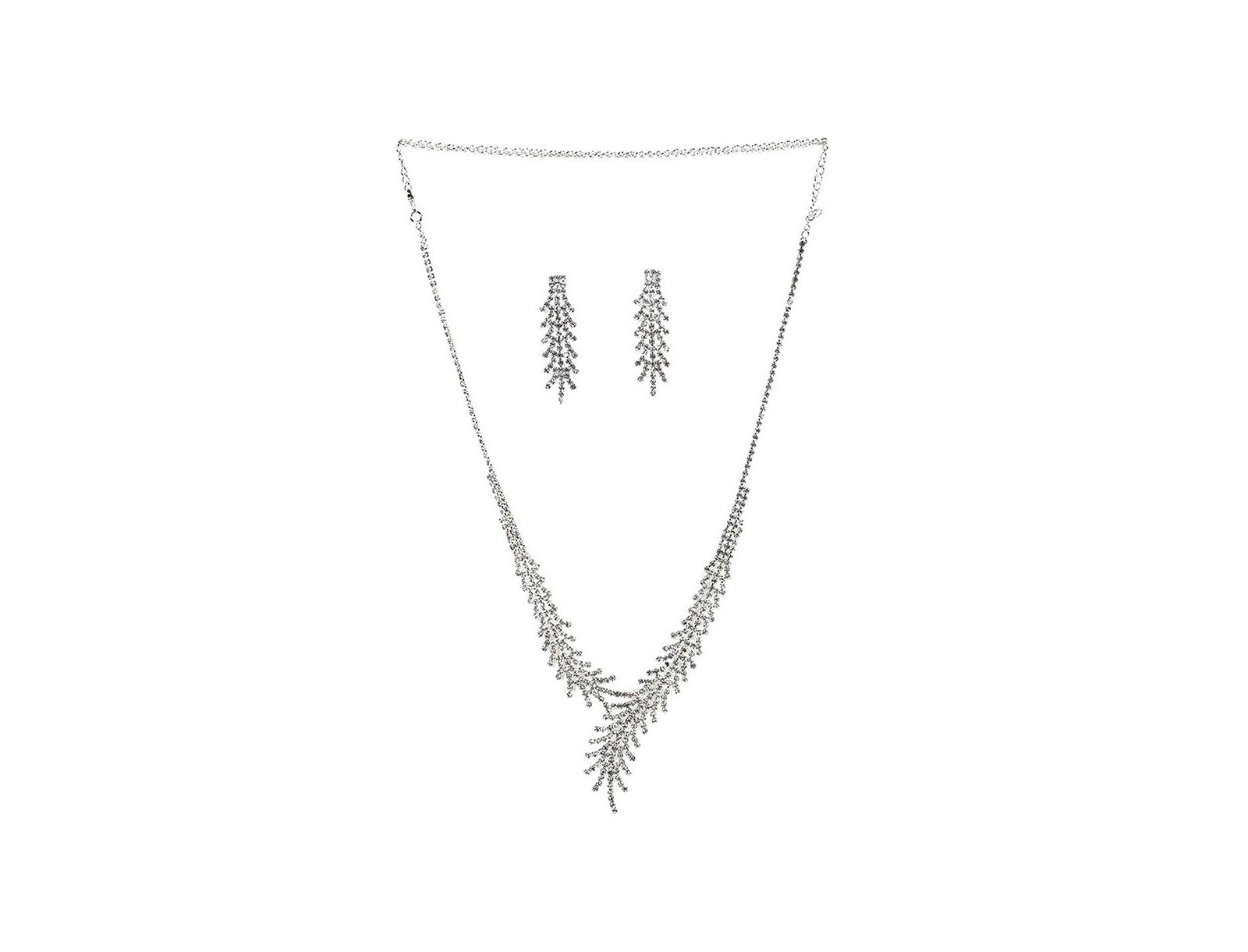 Женский ювелирный набор SOHI Silver Bling Drop Jewellery Set