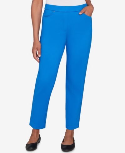 Alfred Dunner брюки Petite Barcelona из трикотажа Ponte, укороченной длины