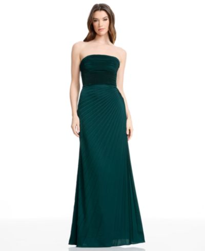 Женское вечернее платье Dress the Population Kinley Strapless Pleated A-Line Ball Gown
