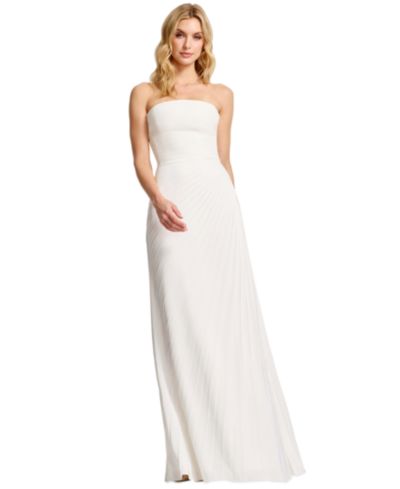 Женское вечернее платье Dress the Population Kinley Strapless Pleated A-Line Ball Gown