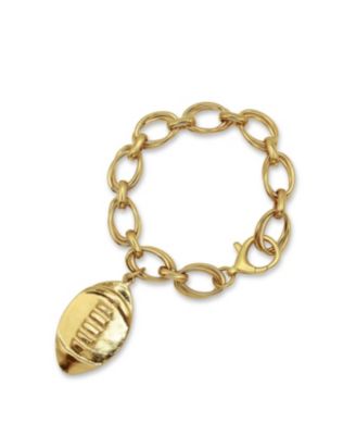 Браслет Bowood Lane 14k Gold Plated Chain And Football Charm