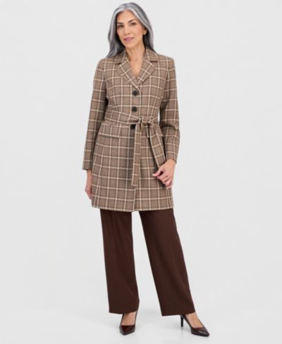 Женский брючный костюм Le Suit с поясом, 2 части