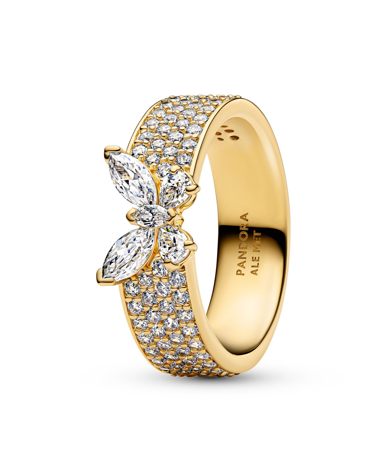 Кольцо Pandora Sparkling Butterfly Bold