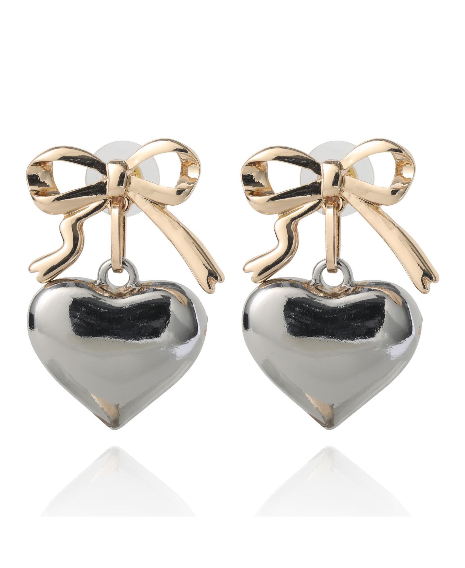 Серьги BCBGeneration Heart Drop с акцентом Bow