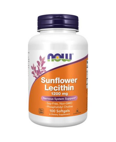 NOW Foods Sunflower Lecithin ,100 Softgels