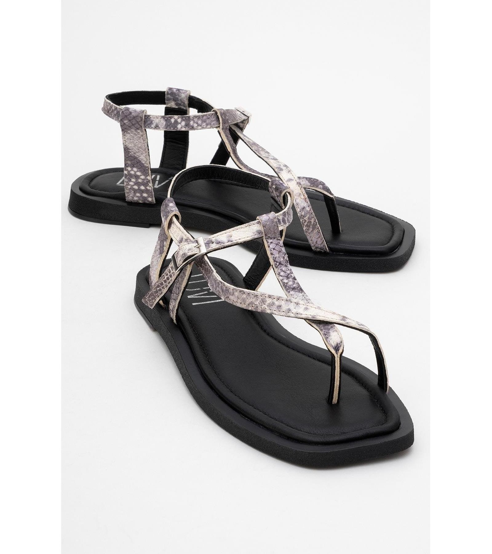 Forever & Always Shoes Morgana Leather Thong Sandal (Women)