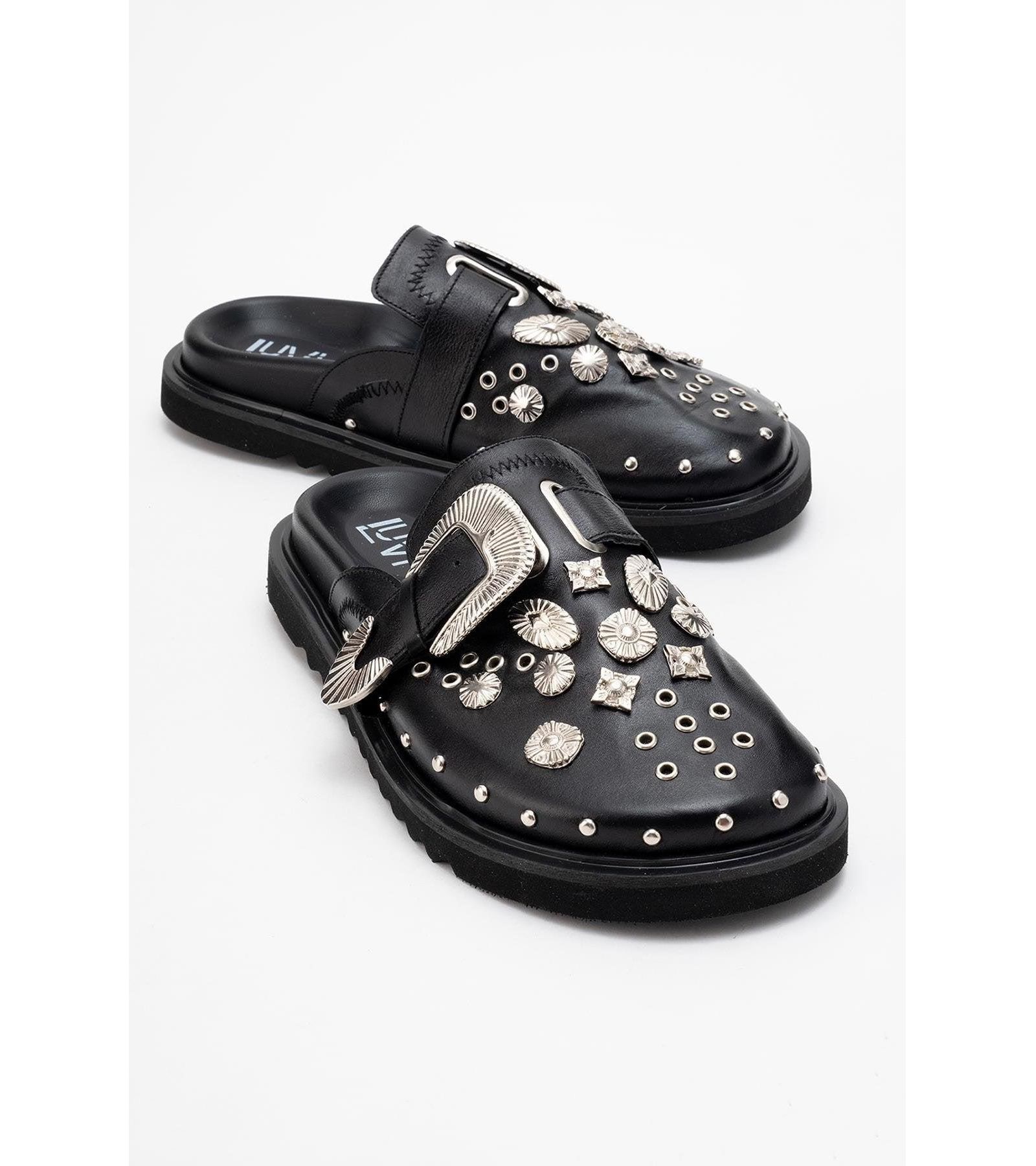 Женские кожаные сандалии Forever & Always Shoes Maril с пряжкой