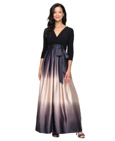 SL Fashions Women's V-Neck Long Dress