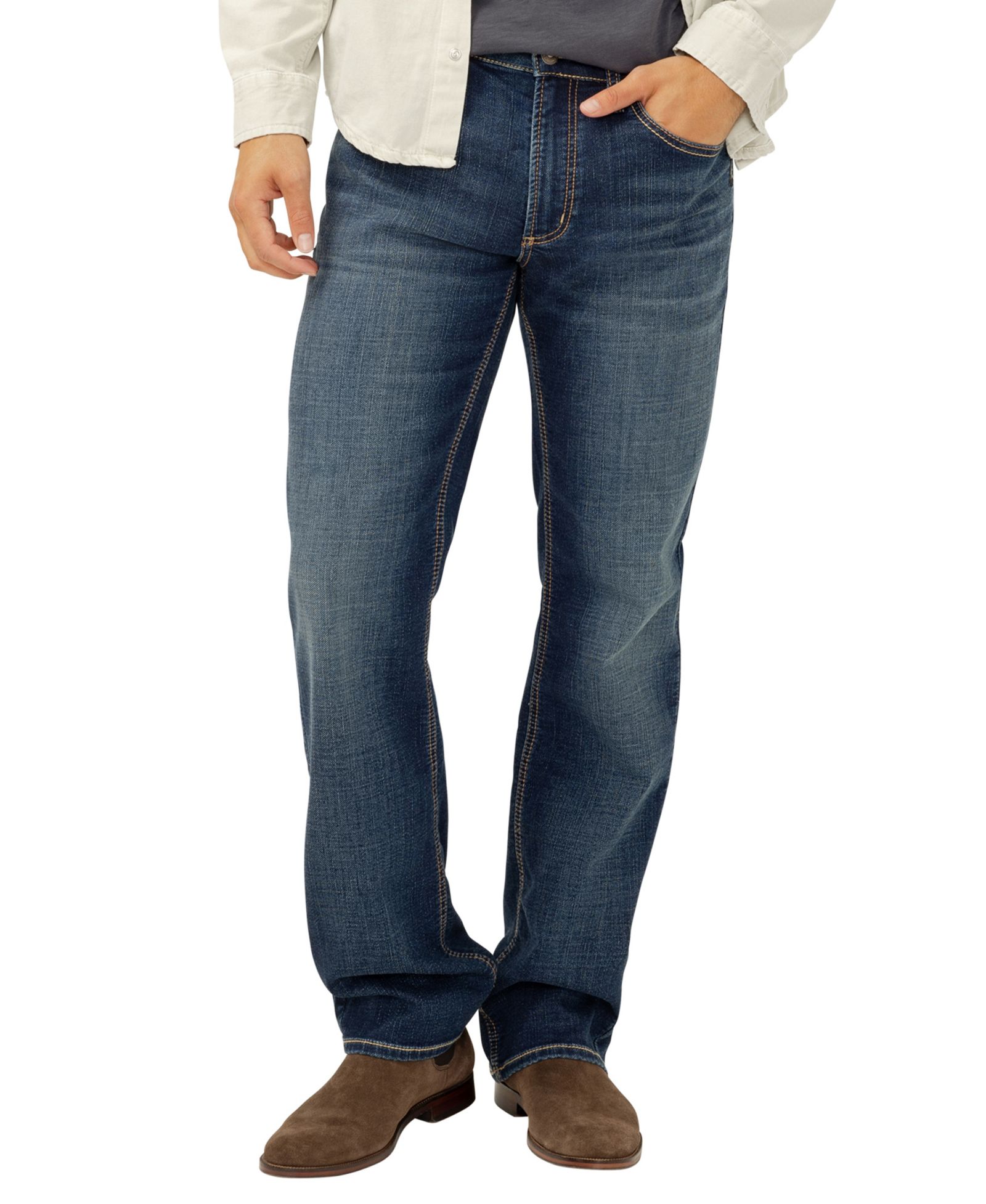 Silver Jeans Co. Men's Zac Straight-Fit Stretch Denim Jeans