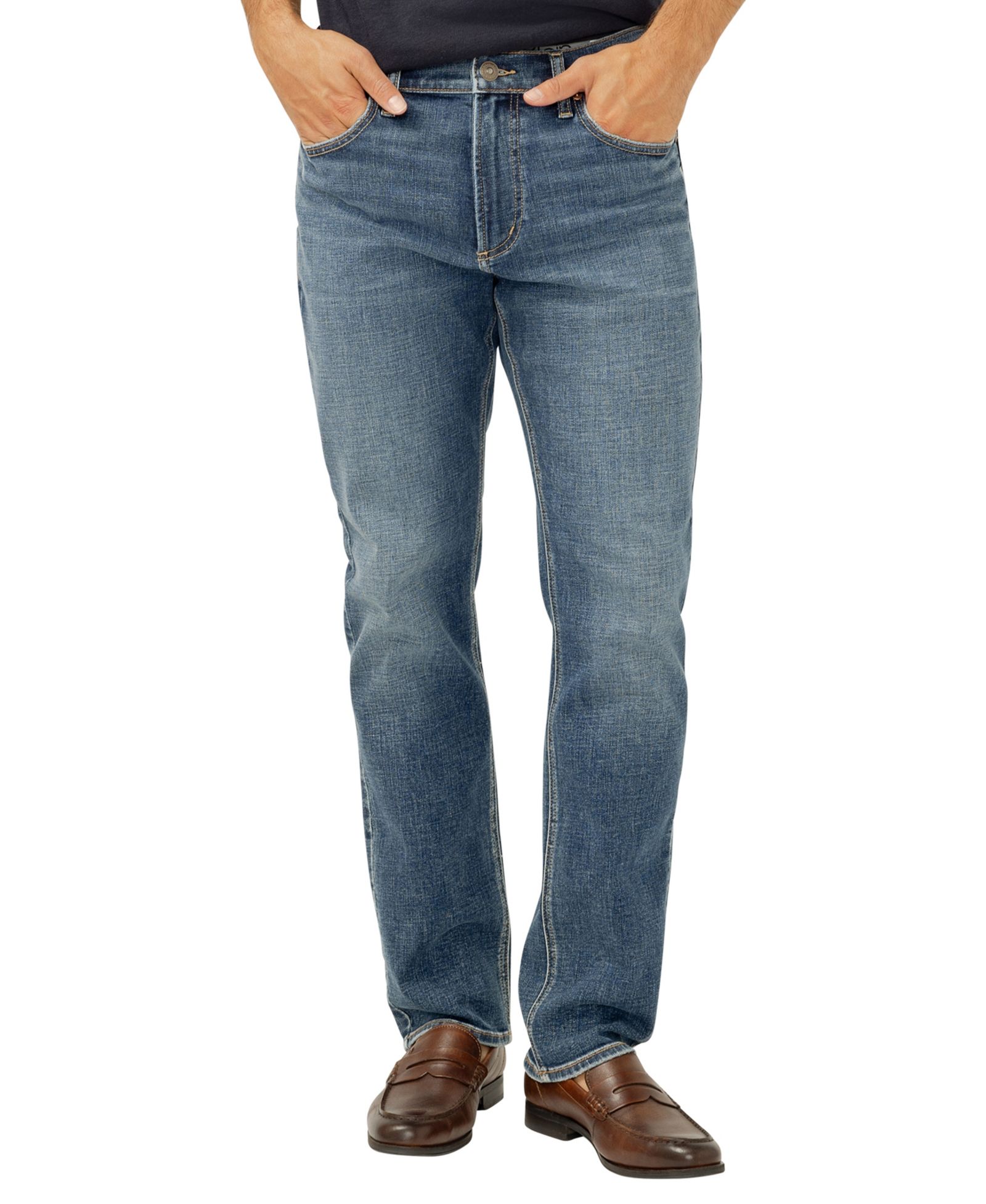 Silver Jeans Co. Men's Machray Straight-Leg Stretch Denim Jeans