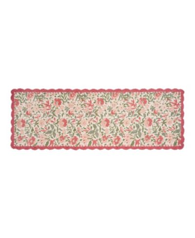 Laura Ashley хлопковая дорожка с кружевной каймой Crochet Border, 20" x 60"