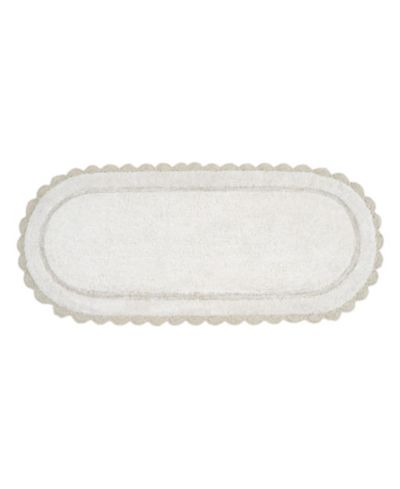 Laura Ashley Коврик для ванной из хлопка Crochet Cotton, 24" x 60"