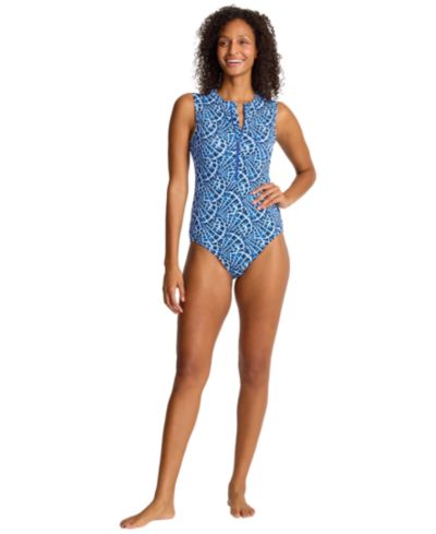 Женский слитный купальник Tommy Bahama Shell Cove High Neck One Piece