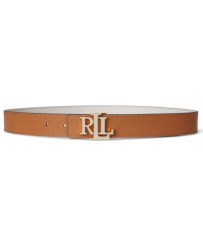 Женский реверсивный кожаный ремень Lauren Ralph Lauren с текстурой Pebbled