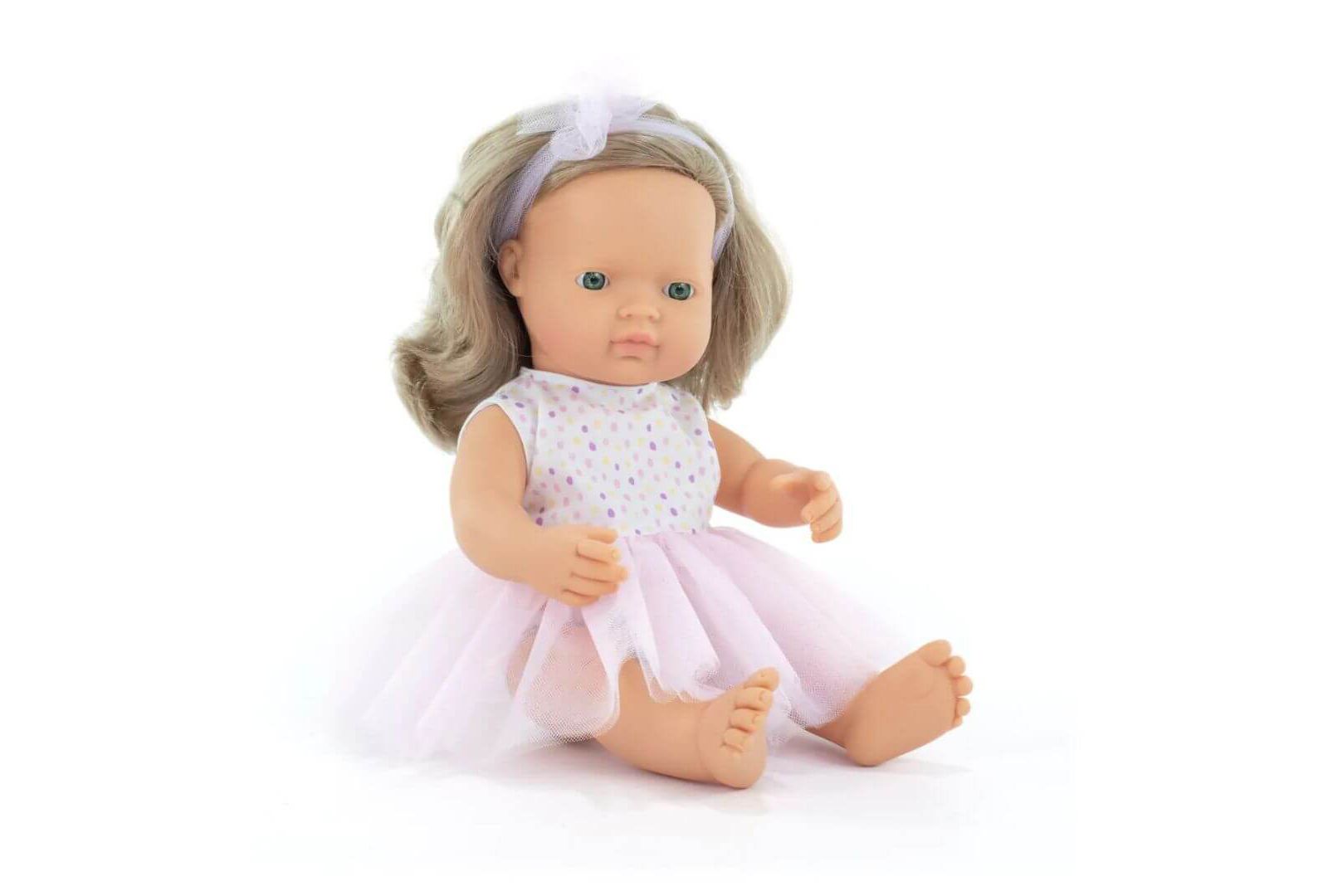 Кукла Miniland Baby Doll Dark Blonde Girl 15'' (Box) - My Friends and Me